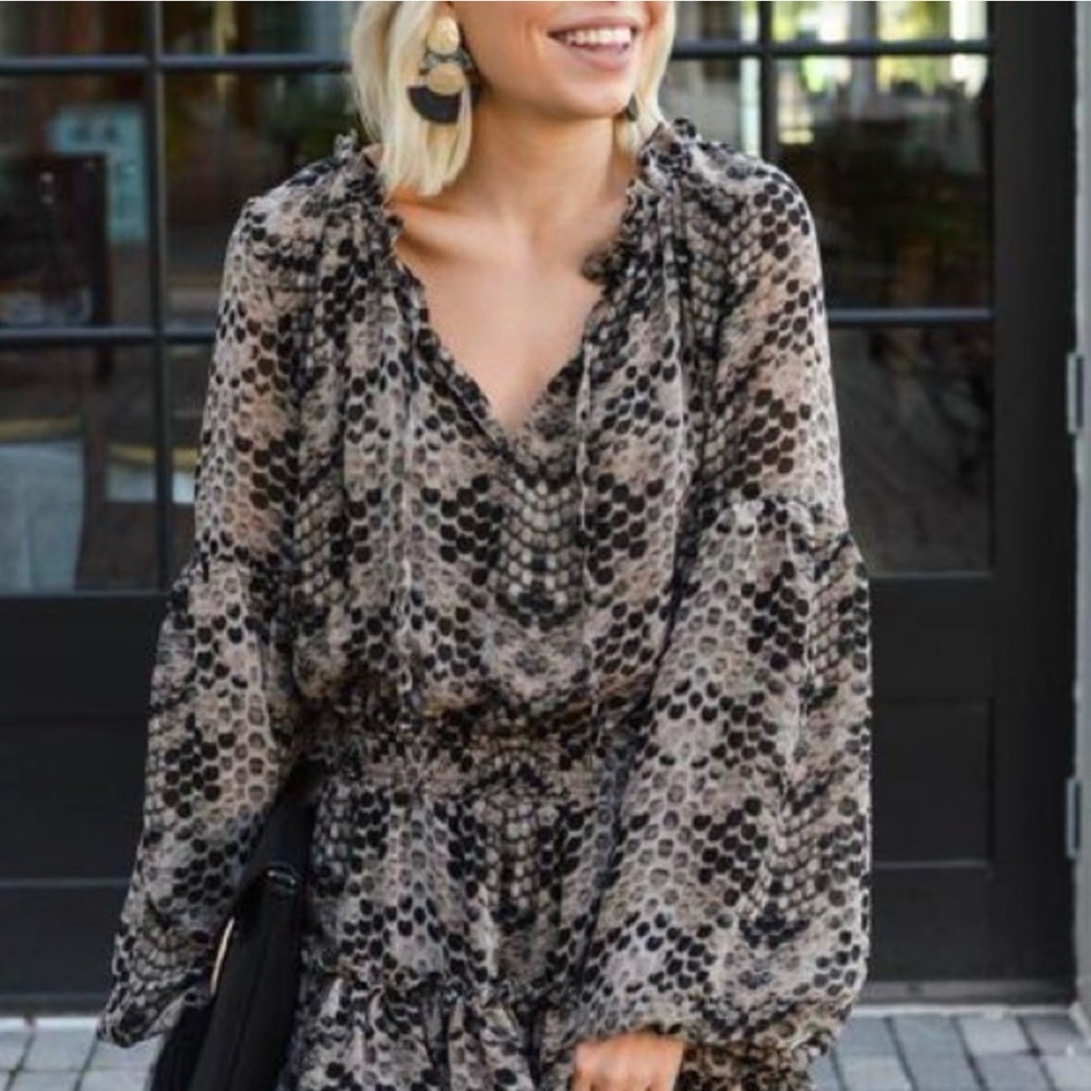 Sleek Python Print Buddy Love ZoZo Dress - Picture 4 of 4
